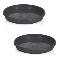 Kit 2 Pratos 17 Cm De Diâmetro Para Vasos E Pote De Plantas