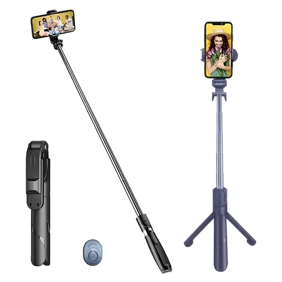 Bastão Pau de Selfie Retrátil Bluetooth suporte tripé para celular