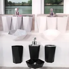 Luxuoso Conjunto De 4 Peças Saboneteira Lavabo Para Banheiro