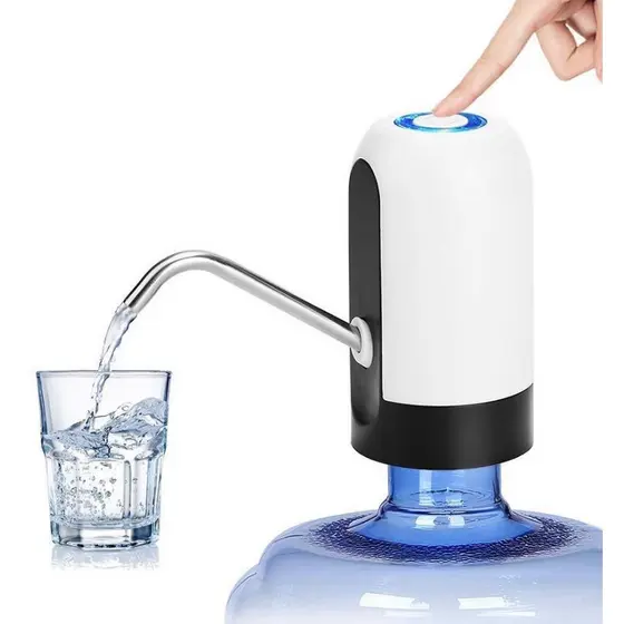 Bomba Elétrica De Galão Universal Com Carregamento USB Para Galão Garrafão De Água