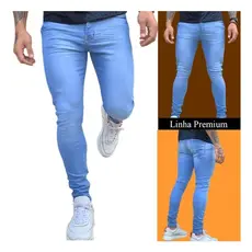 Calça Jeans Masculina Slim Com Elastano Lycra Roupas Premium Otima Qualidade