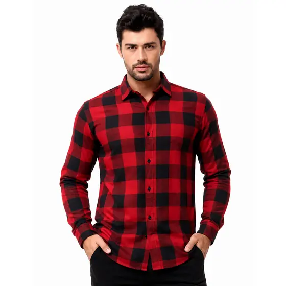 Camisa Xadrez Masculina  Premium Slim Manga longo Social Casual Estilosa