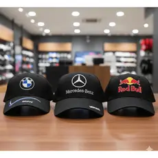 Boné BMW Mercedes Benz Red Bull Bordado Aba Curva Promoção