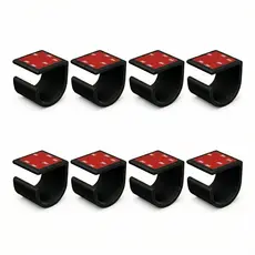 Kit 8 Organizador de Cabos Passa Fio para Esconder Fios Embaixo da Mesa Fita Dupla Face 3M