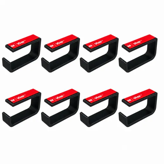 Kit 8 Organizador de Cabos para Mesa com Fita Dupla Face 3M sem Furar