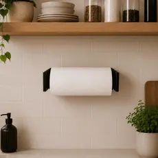 Porta Rolos para Papel Toalha, Higiênico e Alumínio Tamanho Ajustável