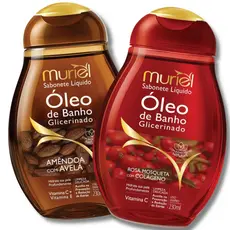 Kit 2 Sabonete Liquido Óleo de Banho GLICERINADO 230ML Muriel - ESCOLHA SUA DUPLA