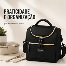 Bolsa Térmica Marmita Fitness Impermeável Isotérmica Lancheira Premium Academia Trabalho