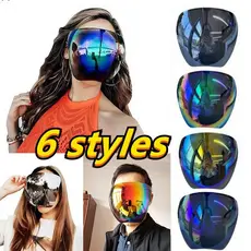 Óculos De Sol Com Proteção Facial Para Ambientes Externos Visor Multifuncional Extra Grande Face Colorido Máscara Anti-Embaçante Completo À Prova De Poeira