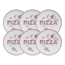 Conjunto 6 Pratos Rasos Milano 25cm Porcelana Tramontina