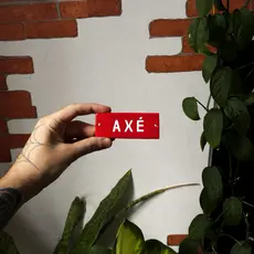 Placa decorativa artesanal personalizada axé para decoração de parede