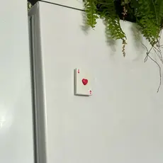Imã de geladeira carta de baralho decorativo artesanal para decoração de casa cozinha