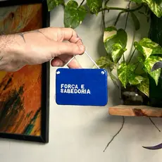 (Escolha sua frase) Placa decorativa artesanal Imã ou quadro para decoração personalizado