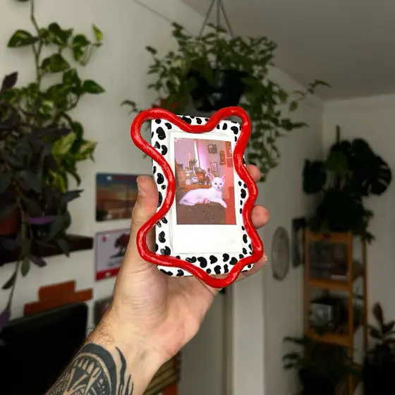 Porta retrato polaroid imã ou quadro de parede artesanal para decoração feito à mão