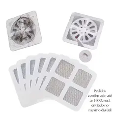 KIT10-20-50 Peças Tela Protetor Ralos Adesivos Anti Inseto contra Mosquito da Dengue Descartáveis