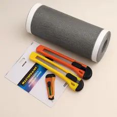 Tela Protetor Ralo Anti-insetos Com Adesivo 12x4M para banheiro e quintal + um Estilete de Brinde