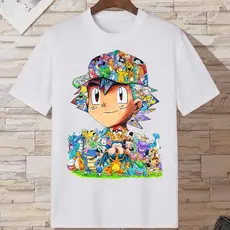 CAMISETA CAMISA BLUSA TSHIRT POKEMON PIKACHU ASH ANIME JOGO DESENHO ANIMADO MODA INFANTIL E  JUVENIL