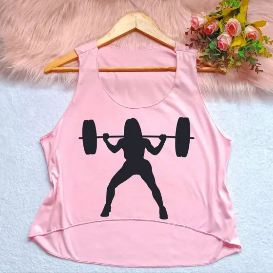 Kit com 3 unidades e uma unidade Cropeed regata feminina top roupa de academia crossfit vários modelos
