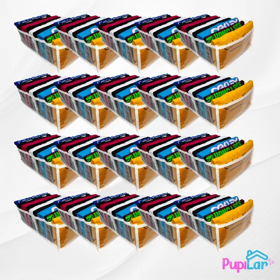 KIT 20 COLMEIAS ORGANIZADORAS G (10X25X35) PARA CAMISETAS