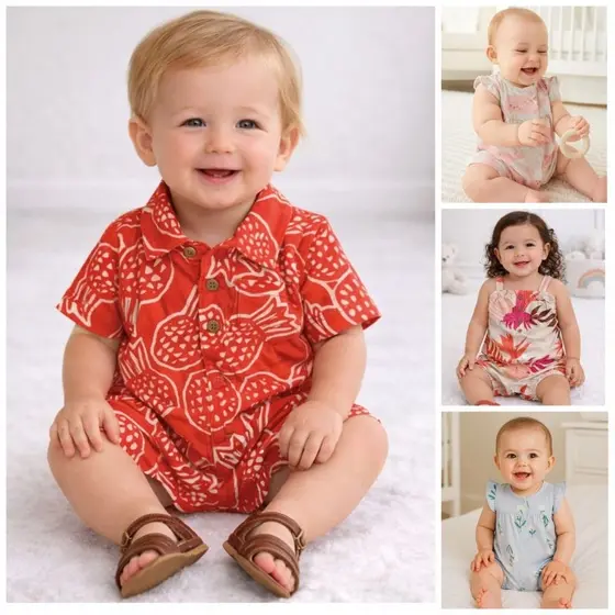 Romper Original Roupa infantil calor Bebê menina e menino  3 a 24 meses