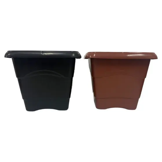 Kit 20 Vasos de 5 litros para horta plantas mudas quadrados