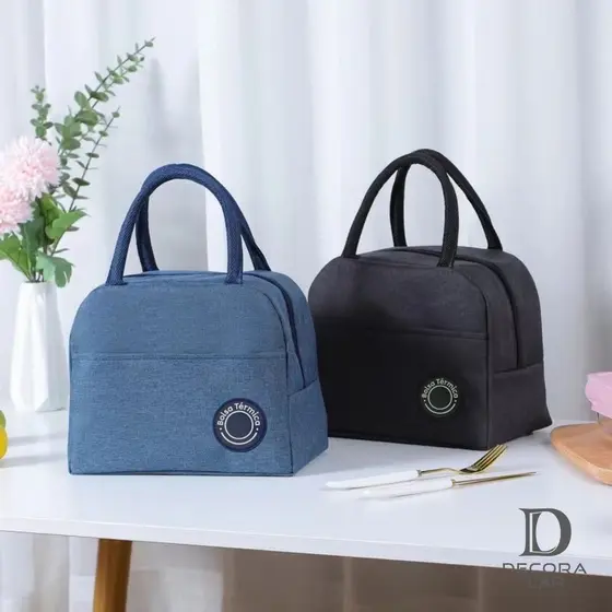 Bolsa Térmica Fitness Marmita Academia Impermeável com Zíper