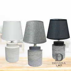 Abajur Luminária Cerâmica de Mesa Decorativo Sala Quarto Escritório Decoração Casa