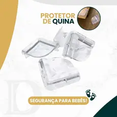 Protetor Quina Delicado Kit 4 Silicone De Móveis Mesa Cantoneira Casa Multiuso