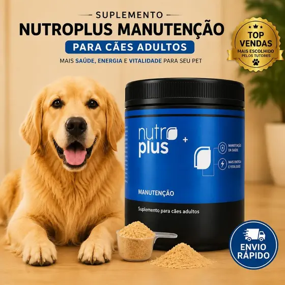 Suplemento para Cães Adultos 500g Manutenção da Saúde Vitalidade Nutroplus Primus Saúde e Nutrição
