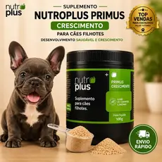Suplemento para Cães Filhotes 100g Desenvolvimento Saudável e Crescimento equilibrado Nutroplus Primus