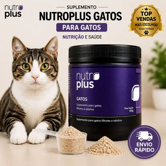 Suplemento para Gatos 100g Nutrição Equilibrada, Saúde e ossos fortes Nutroplus