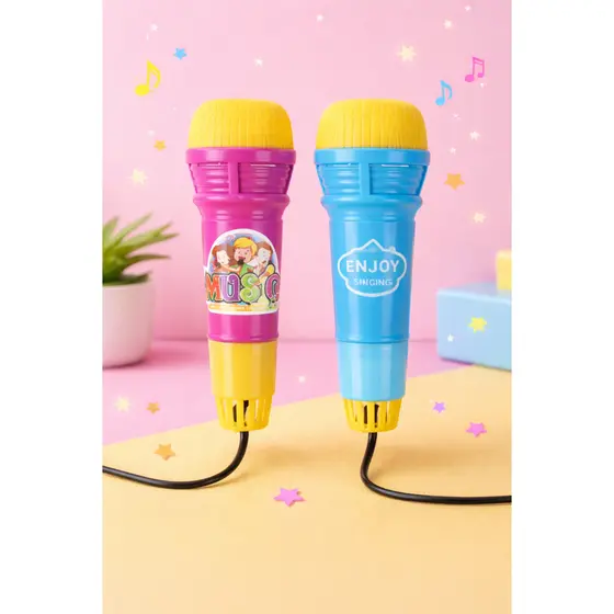 Microfone Infantil Brinquedo Musical Colorido – Diversão e Show para Crianças