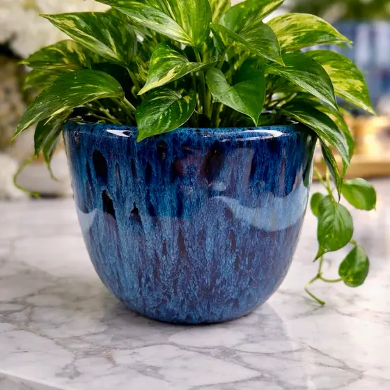 Vaso Decorativo Esmaltado para Orquídeas – Acabamento Premium e Alta Durabilidade