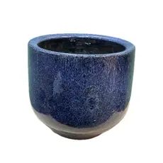 Vaso Decorativo de Cerâmica Esmaltada Artesanal – Pronto para Plantar