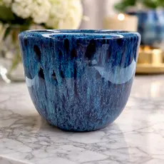 Vaso Decorativo para Orquídea em Cerâmica Esmaltada | Jardim e Interior