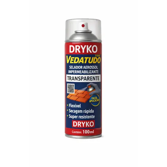 Spray Veda Tudo Borracha Líquida Impermeabilizante Transparente 100ml