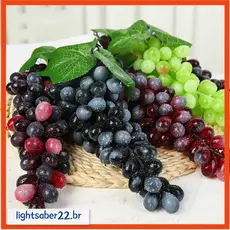 [LITA] Fruta Artificial Uva Comida Realista Frutas Falsas Planta Decoração De Festa De Escritório Em Casa