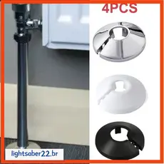 [LITA] 4 Peças 15mm Cor Prata Galvaniza Coleiras De Tubo De Radiador Cobrem Piso