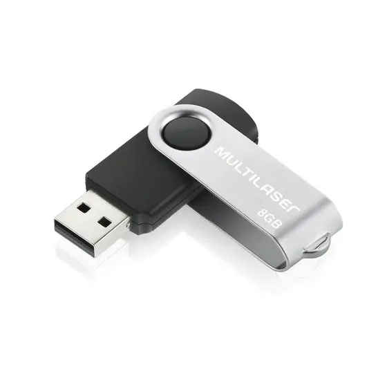 Pen Drive 8GB Multilaser USB 2.0