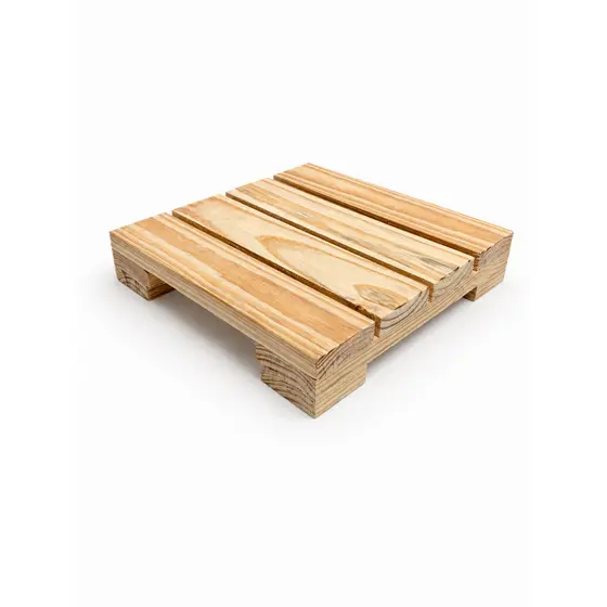 Suporte  Vaso de Planta e Botijão 30x30 Madeira Pinus Base Decorativa Resistente 50kg