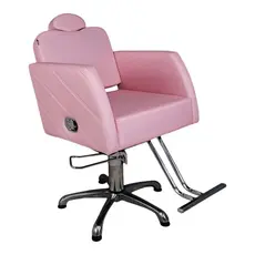 Cadeira Nexus Reclinável Para Salão De Beleza Rosa BB