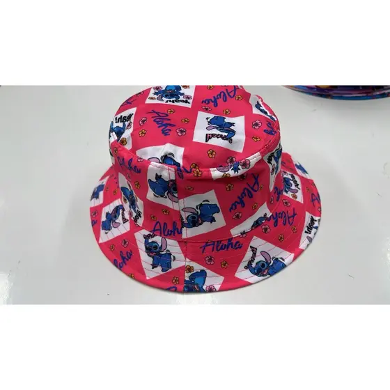 Bucket de praia infantil menino e menina, cata ovo, chapéu de praia personagens,divertidamente, Stich, vingadores