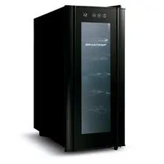 Adega Brastemp para 12 Garrafas Preta Iluminação LED com Painel Eletrônico BZC12BE
