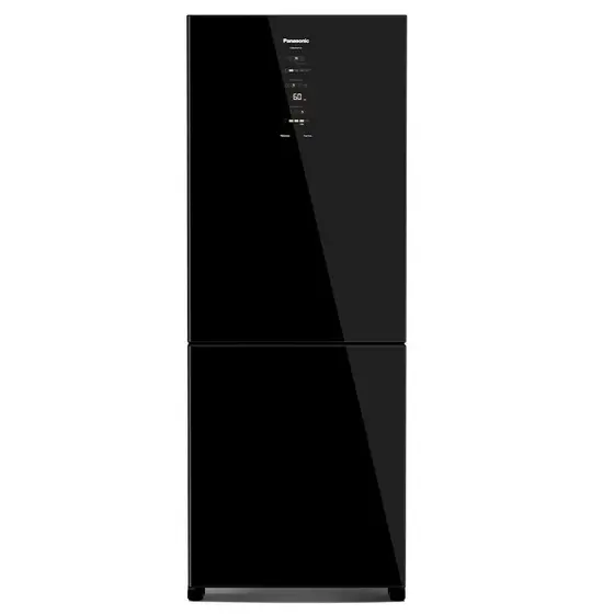 Refrigerador Bottom Freezer Panasonic Inverter de 02 Portas Frost Free com 465 Litros Black Glass - NR-BB65GV7B