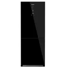 Refrigerador Bottom Freezer Panasonic Inverter de 02 Portas Frost Free com 465 Litros Black Glass - NR-BB65GV7B