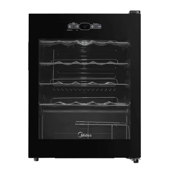 Adega de Vinhos Midea Inverter para 24 Garrafas com até 18°C - MDRW110FGGGL3