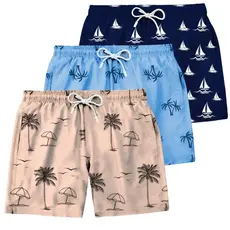 Kit 3 Bermudas Tactel Shorts Masculino Mauricinho Plus Size