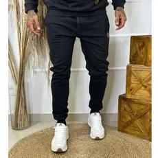 Calça Moletom Masculina Peluciada Jogger P ao G3 Plus Size
