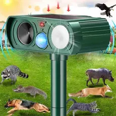 Dispositivo Ultra-Sônico De Energia Solar Espanta Animal Repelidor de Rato Gato Pombo Cobra Morcego