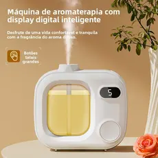 Difusor de Aroma Portatil USB  Recarregável com 5 Modos | Umidificador para Quarto e Banheiro